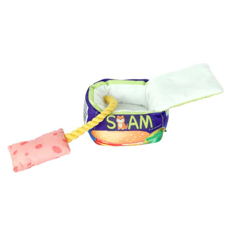 Luncheon Meat Bite Pet Toy Bite Resistant Puzzle Sounding And Anti-boring Artifact Luncheon Meat Bite Pet Toy Bite Resistant Puzzle Sounding And Anti-boring Artifact Accessories Accessories 23 Pet Palace Co