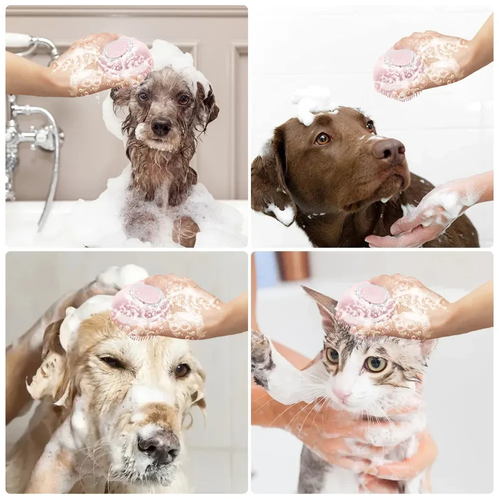 Pet Shampoo Massager Bath Brush