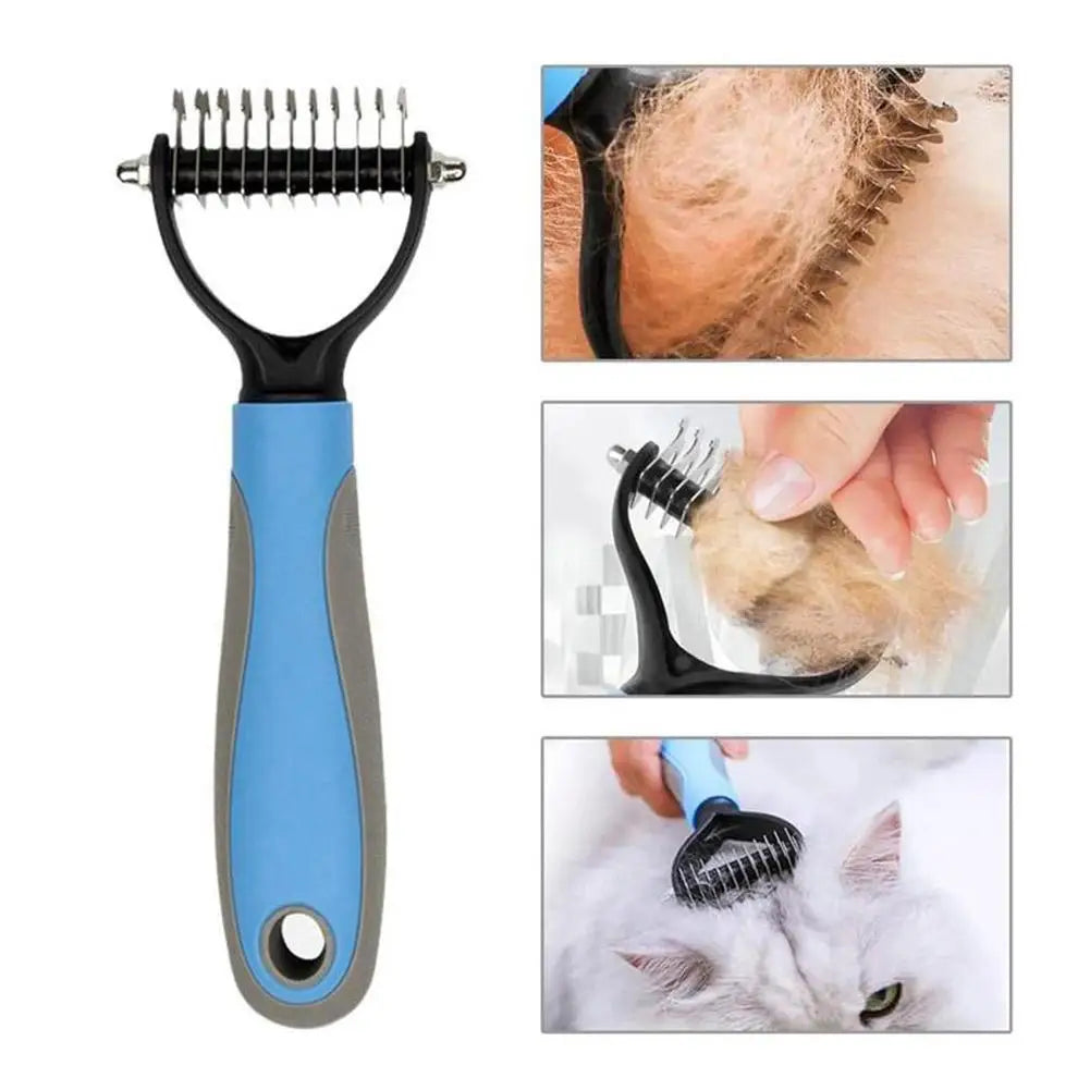 Pet Deshedding Brush Dog Hair Remover